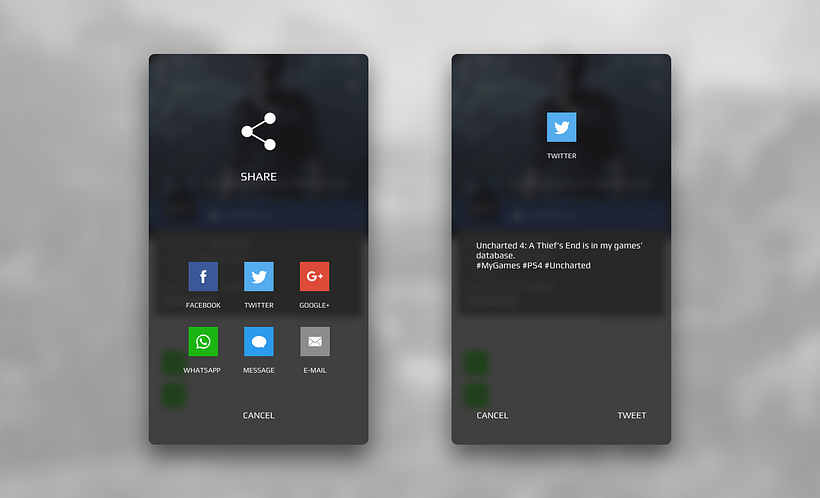 #DailyUI Challenge - #010 - Social Share -1