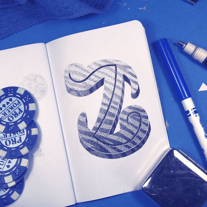 Dibujando lettering punto por punto 7