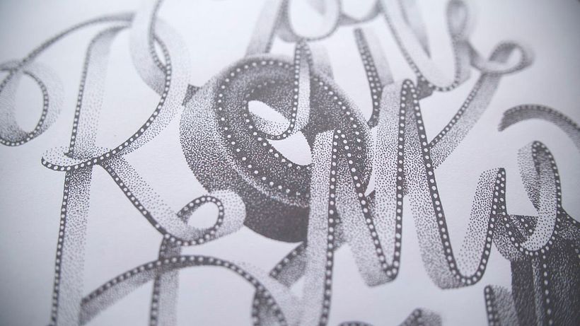 Dibujando lettering punto por punto 5