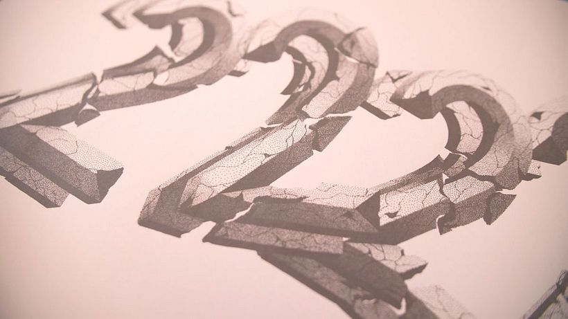 Dibujando lettering punto por punto 20