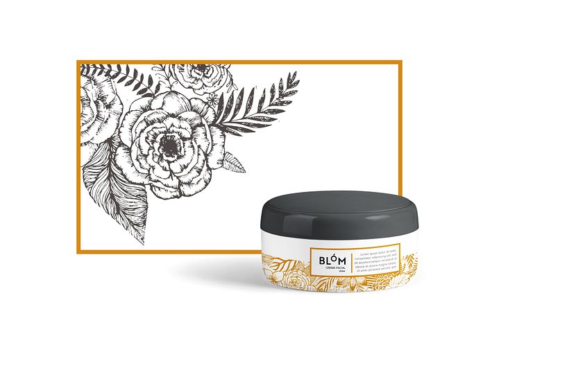 BLÓM | cosmetics  - Traditional illustration