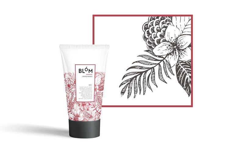 BLÓM | cosmetics  - Traditional illustration