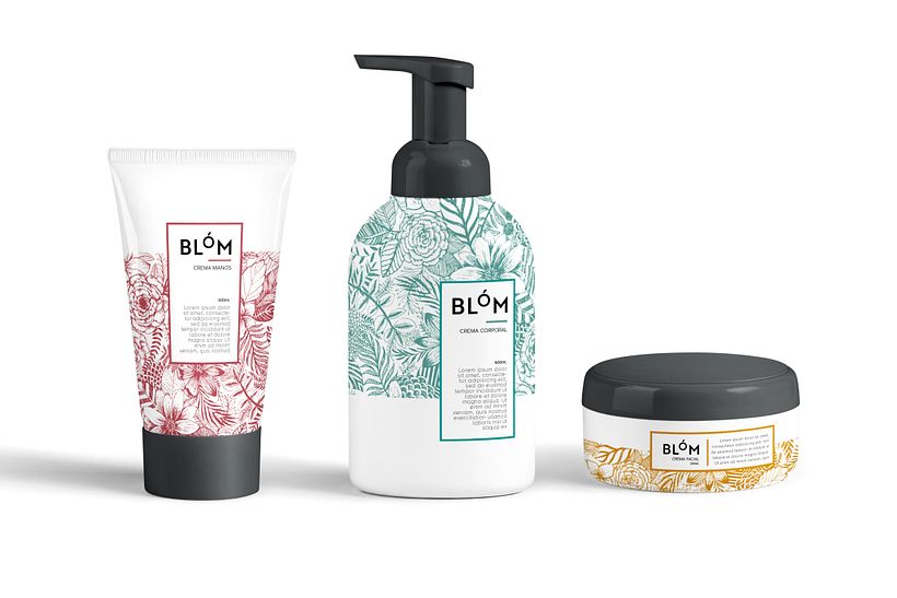 BLÓM | cosmetics  - Traditional illustration
