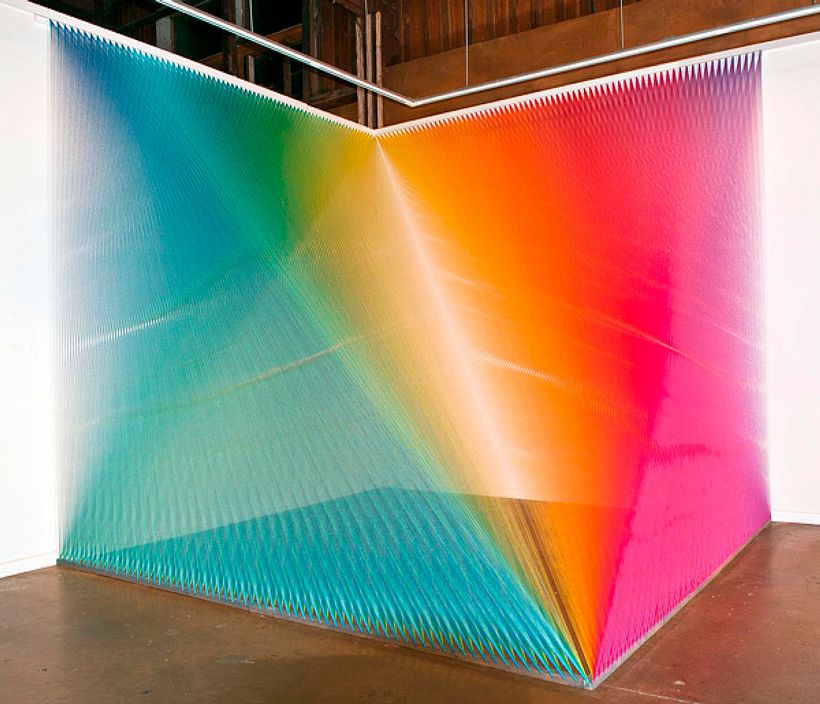 Gabriel Dawe crea arcoíris con hilo y sin agua 21