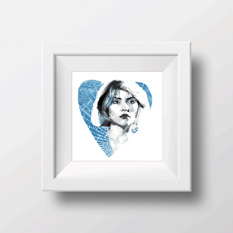 Debbie Harry: Retrato ilustrado con Photoshop 0