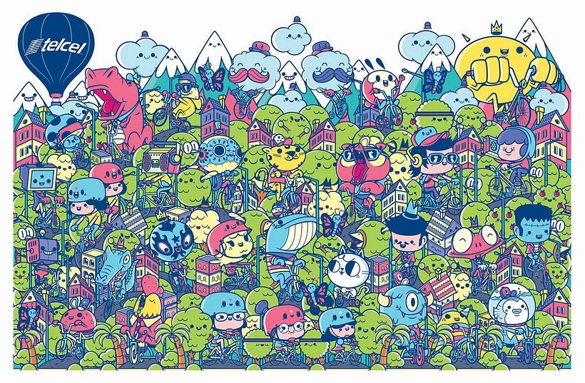 Las ilustraciones con aire gamberro y urbano de Mr. Kone 2