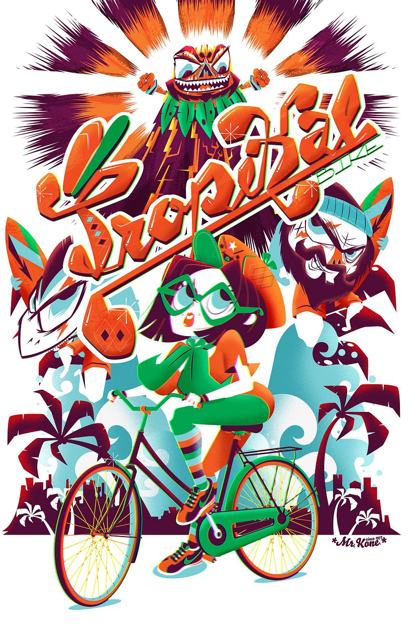 Las ilustraciones con aire gamberro y urbano de Mr. Kone 12