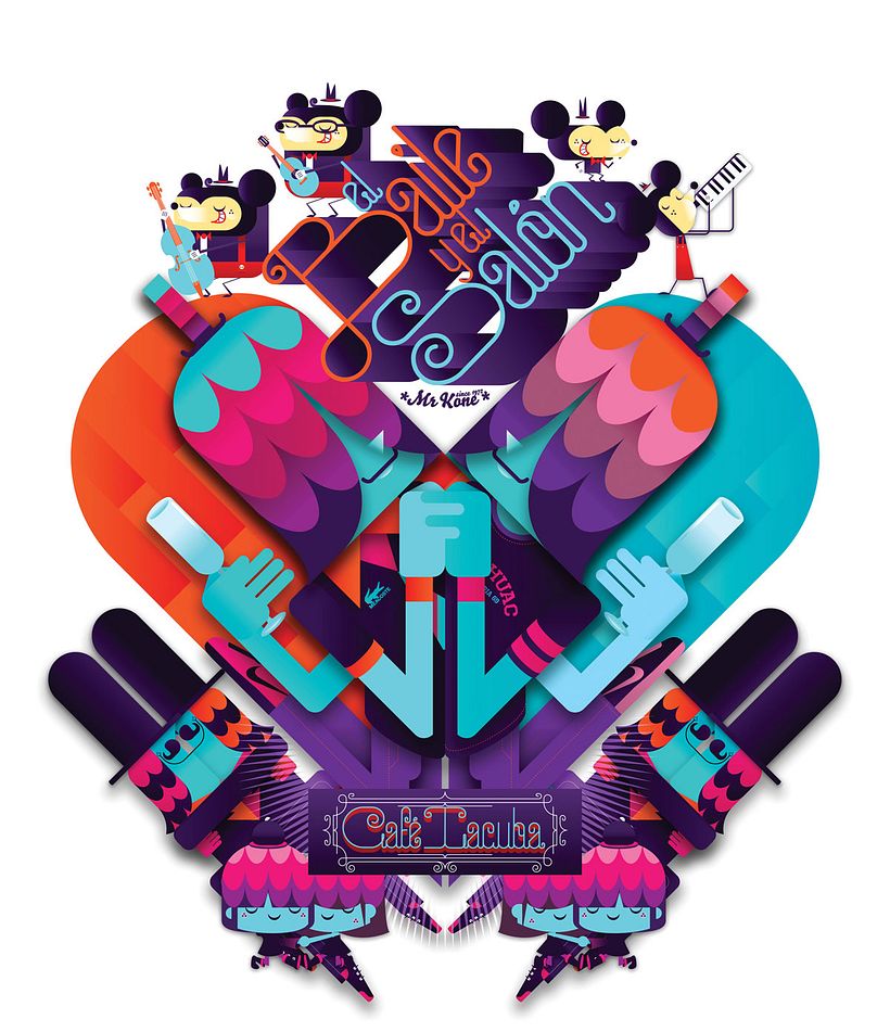 Las ilustraciones con aire gamberro y urbano de Mr. Kone 13