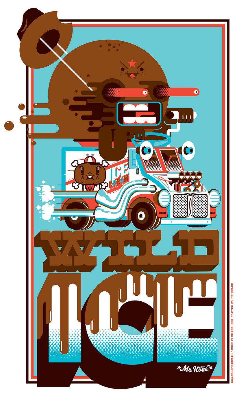 Las ilustraciones con aire gamberro y urbano de Mr. Kone 20