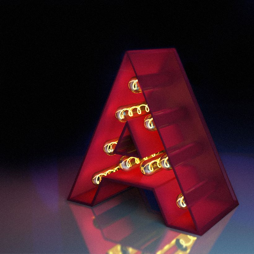 Mi Proyecto del curso: Lettering 3D: modelado y texturizado con Cinema 4D  0