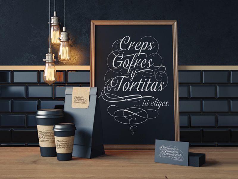 Il Via pizarras caligrafía 2