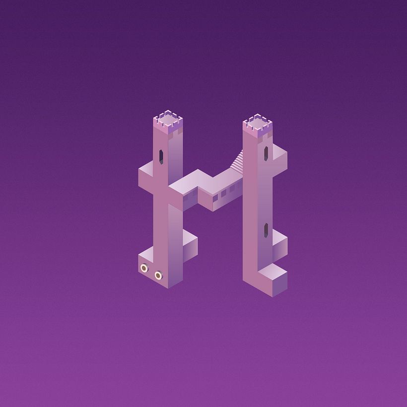 Alphabet Valley, la tipografía basada en Monument Valley 8