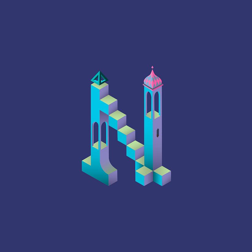 Alphabet Valley, la tipografía basada en Monument Valley 13