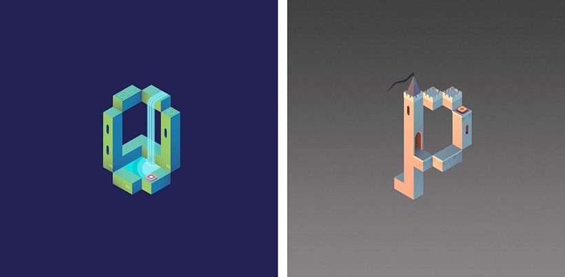 Alphabet Valley, la tipografía basada en Monument Valley 14