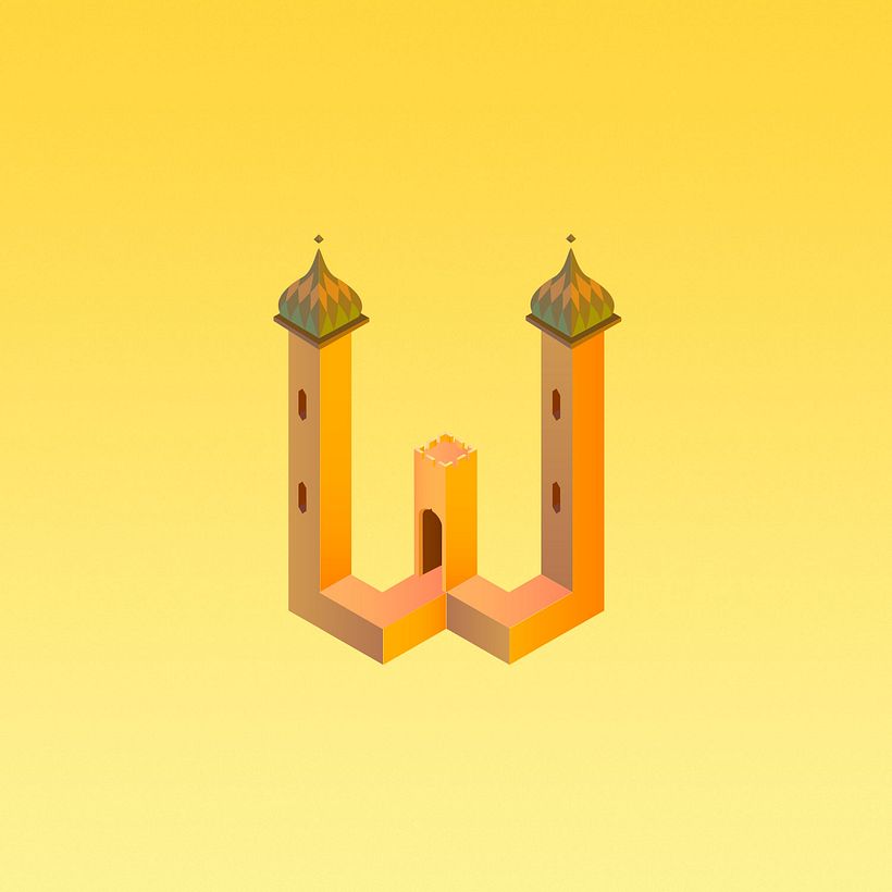 Alphabet Valley, la tipografía basada en Monument Valley 20