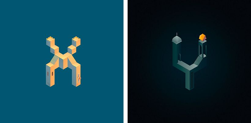 Alphabet Valley, la tipografía basada en Monument Valley 21