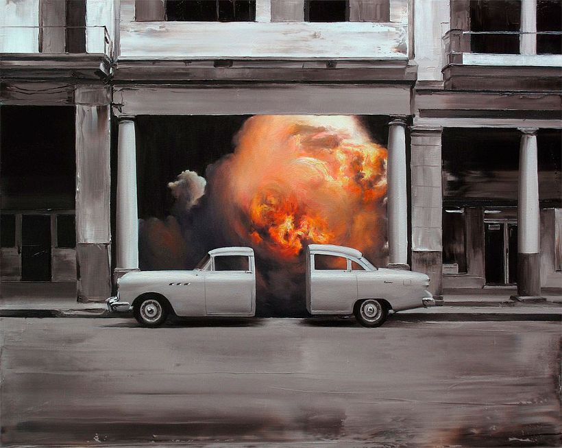 Las fotografías pintadas que son pinturas de Paco Pomet 1