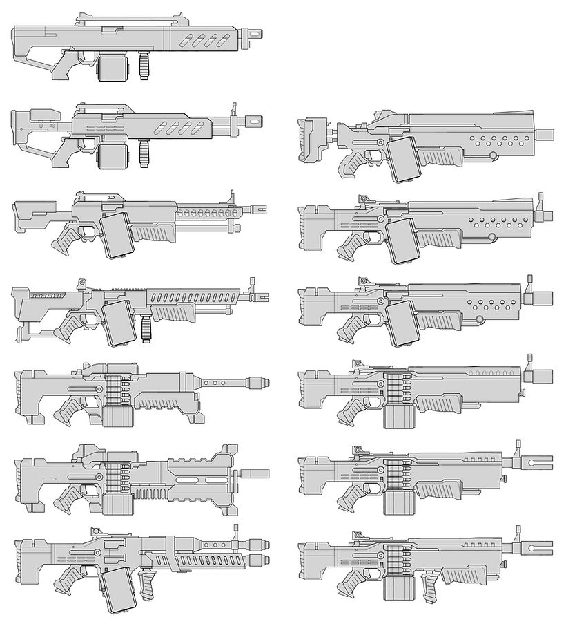 Weapons concept art 0