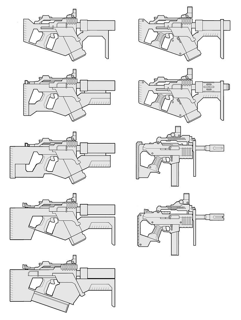 Weapons concept art 2
