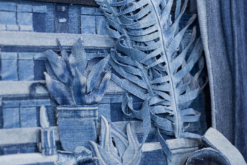 Arte a partir de pedazos de jeans 2