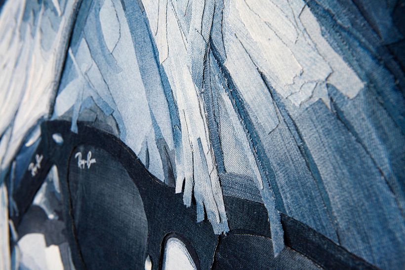 Arte a partir de pedazos de jeans 13