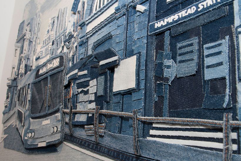 Arte a partir de pedazos de jeans 17