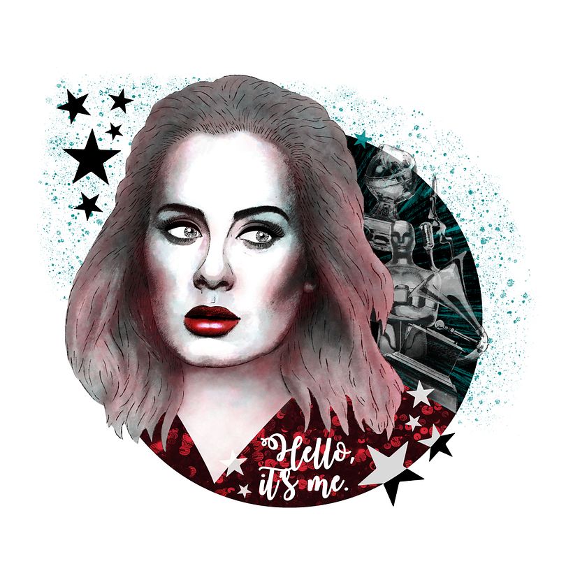 Adele: Proyecto final_Retrato ilustrado con Photoshop -1