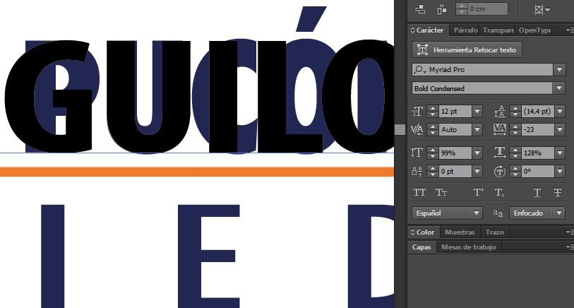 Necesito ayuda con tipografía en Illustrator CC 1