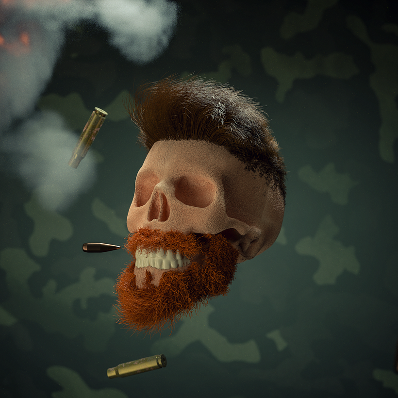 Skull & Elements - 3D