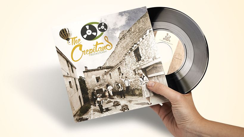 Fotografía Portada y contraportada grupo música Madrid 5