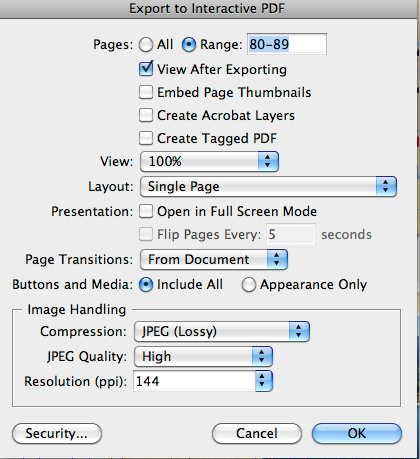 exportar PDF interactivo páginas separadas 1