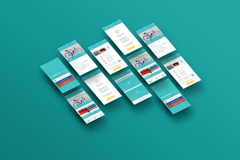 Material Cloud Web & App design 1