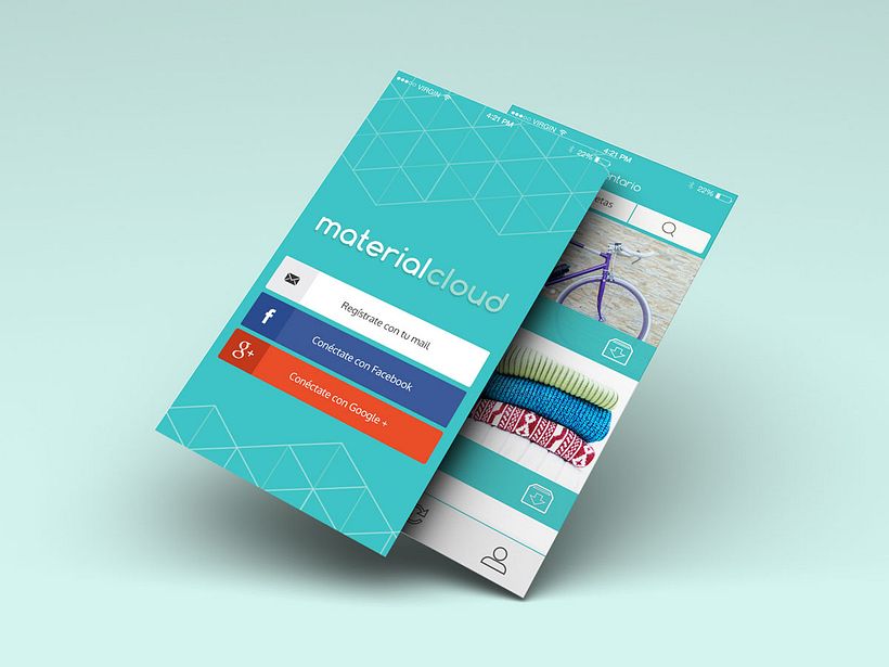 Material Cloud Web & App design 0