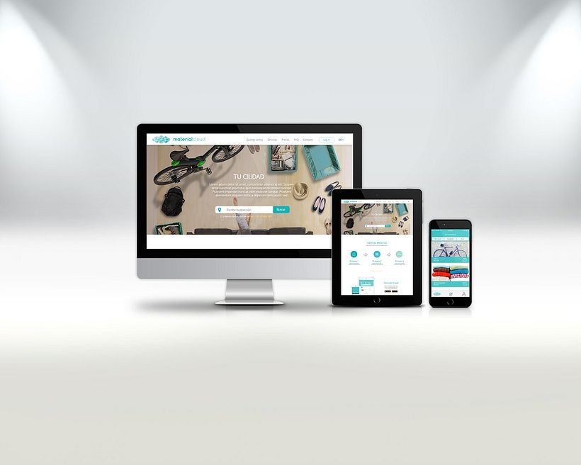 Material Cloud Web & App design 6
