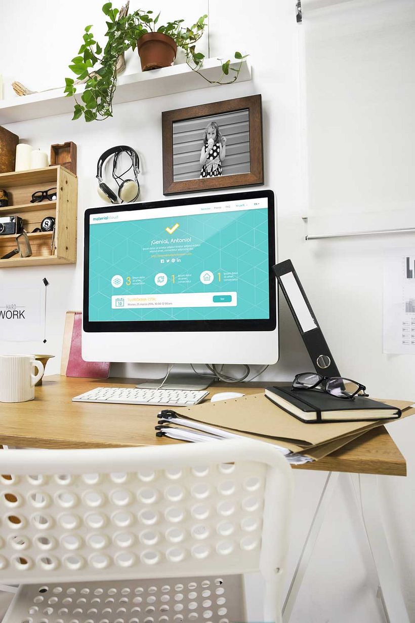 Material Cloud Web & App design 3