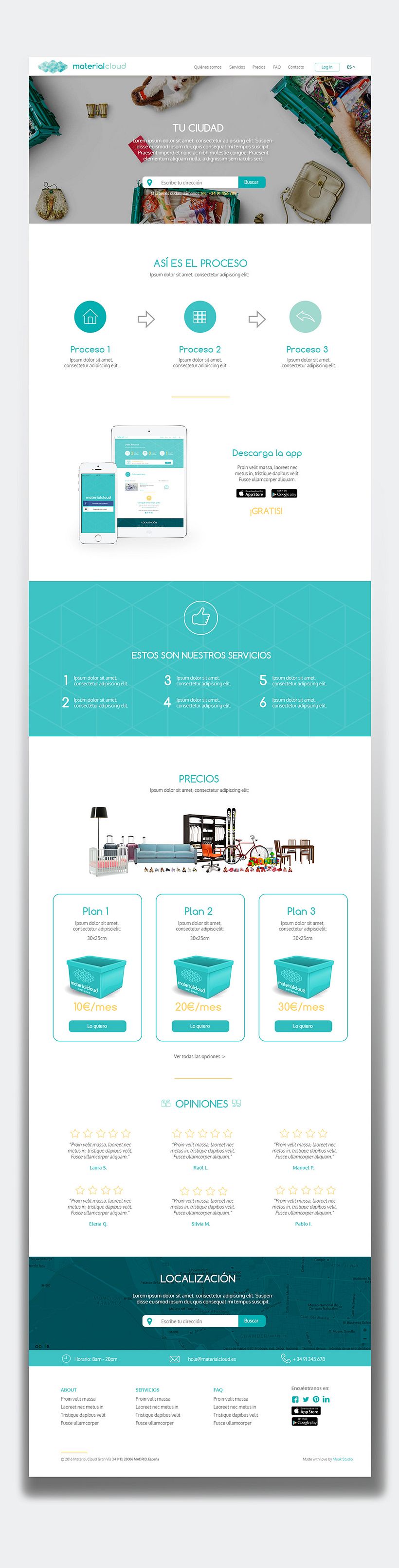 Material Cloud Web & App design 7