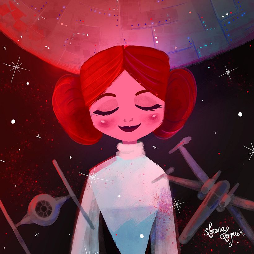 Leia is with the stars 0