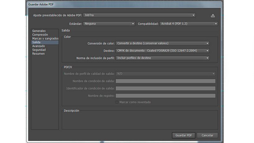 Comprobación de Compatibilidad con Estándar de un PDF en Acrobat 1