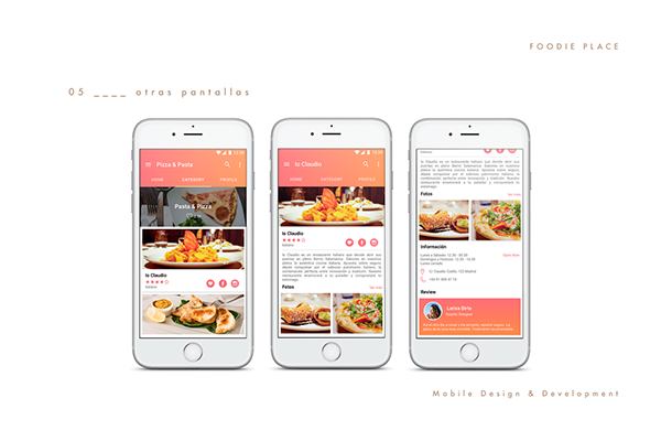 Design APP - Foodie Place 6