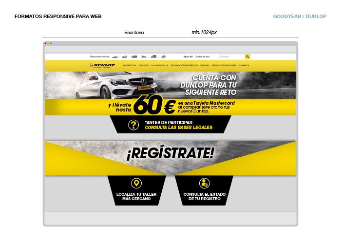 Diseño Web para Dunlop 1