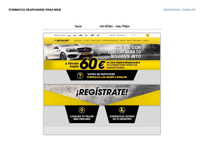 Diseño Web para Dunlop 2