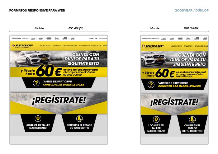 Diseño Web para Dunlop 3