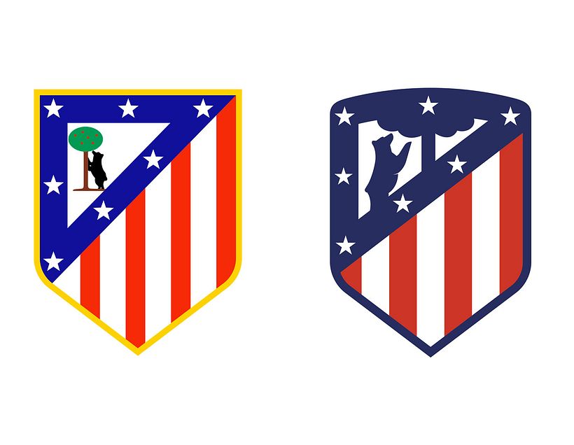 4 logotipos de fútbol antes y después de ser rediseñados 5