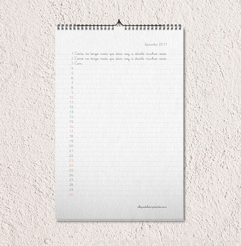 Calendario tipográfico made in Spain 11