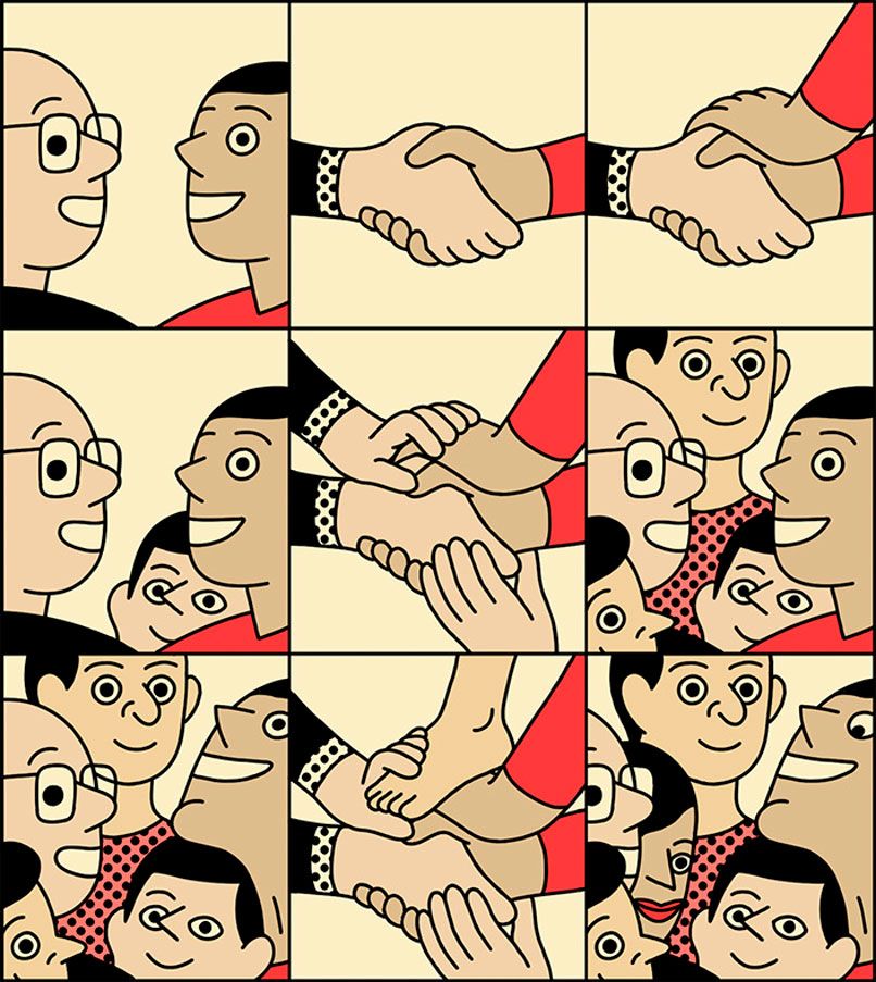 Ilustraciones animadas en clave de cómic de Simon Landrein 3