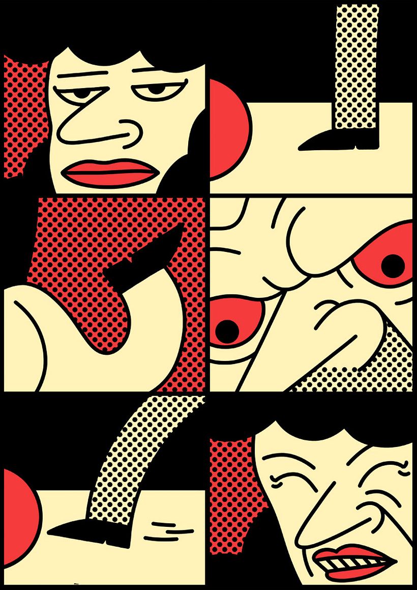 Ilustraciones animadas en clave de cómic de Simon Landrein 5