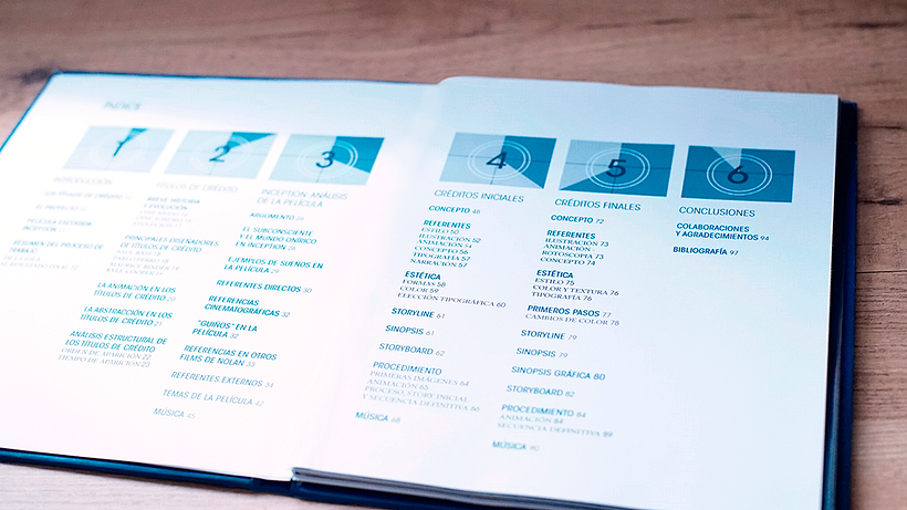 Memoria del Proyecto Final de Carrera en formato libro – Títulos de Crédito para Inception 2