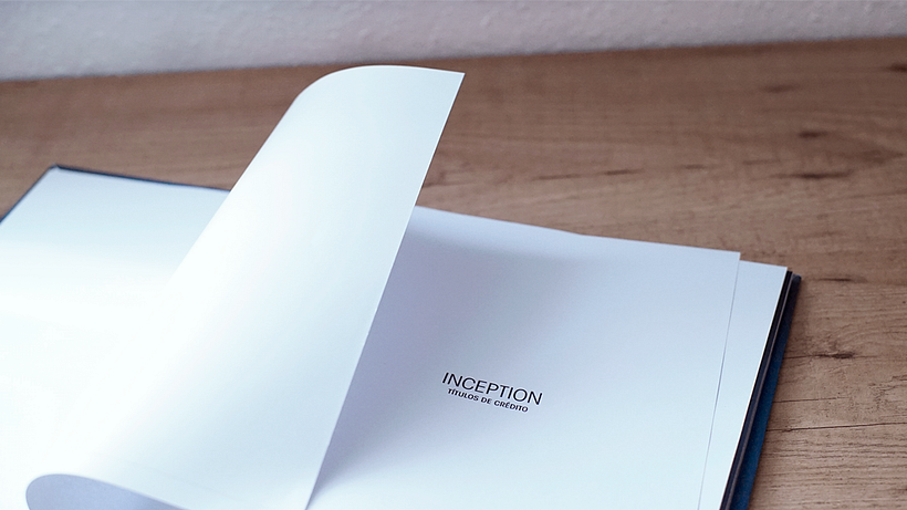 Memoria del Proyecto Final de Carrera en formato libro – Títulos de Crédito para Inception 3