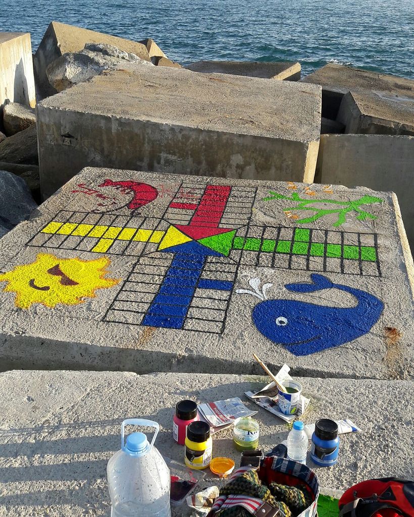 Parchís on the beach