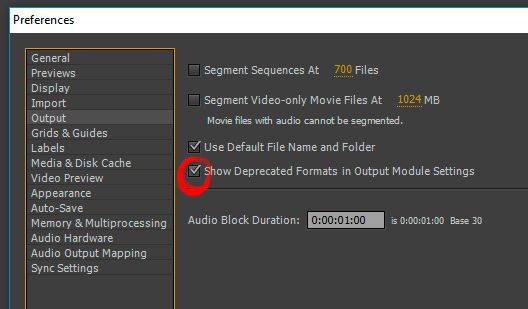 Guardar un video en HD con poco peso en AFTER EFFECTS CC 2015 1